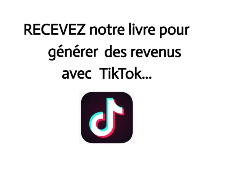 livre revenus avec tik tok, ebook, formation, gagner de l'argent
